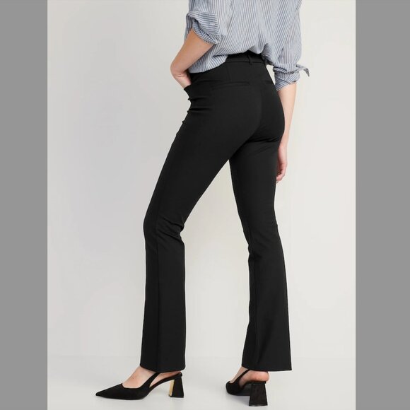 Old Navy High Waisted Black Pixie Flare Pants Size 14 Women's - Picture 1 of 6